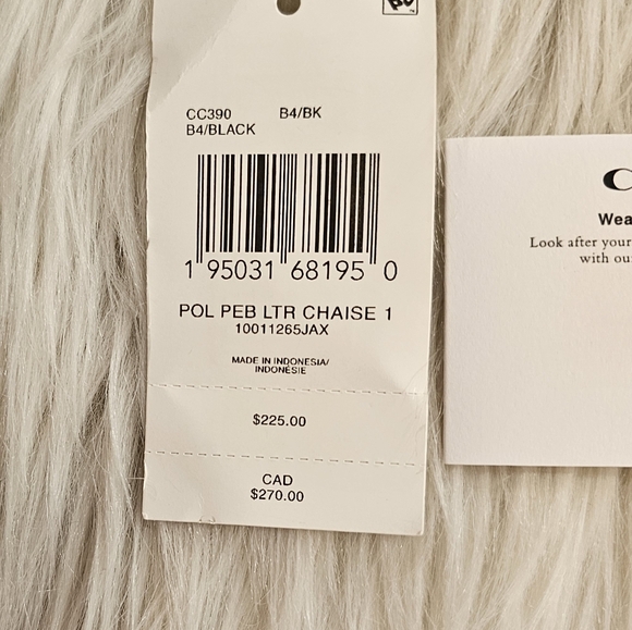 Coach pebbled leather chaise crossbody Bag New - Picture 7 of 10